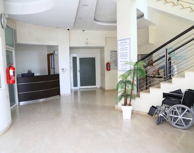 Réception de la clinique